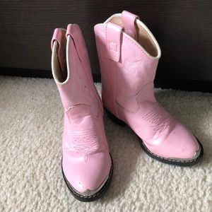 Durango Western pink boots - little girls size 8D